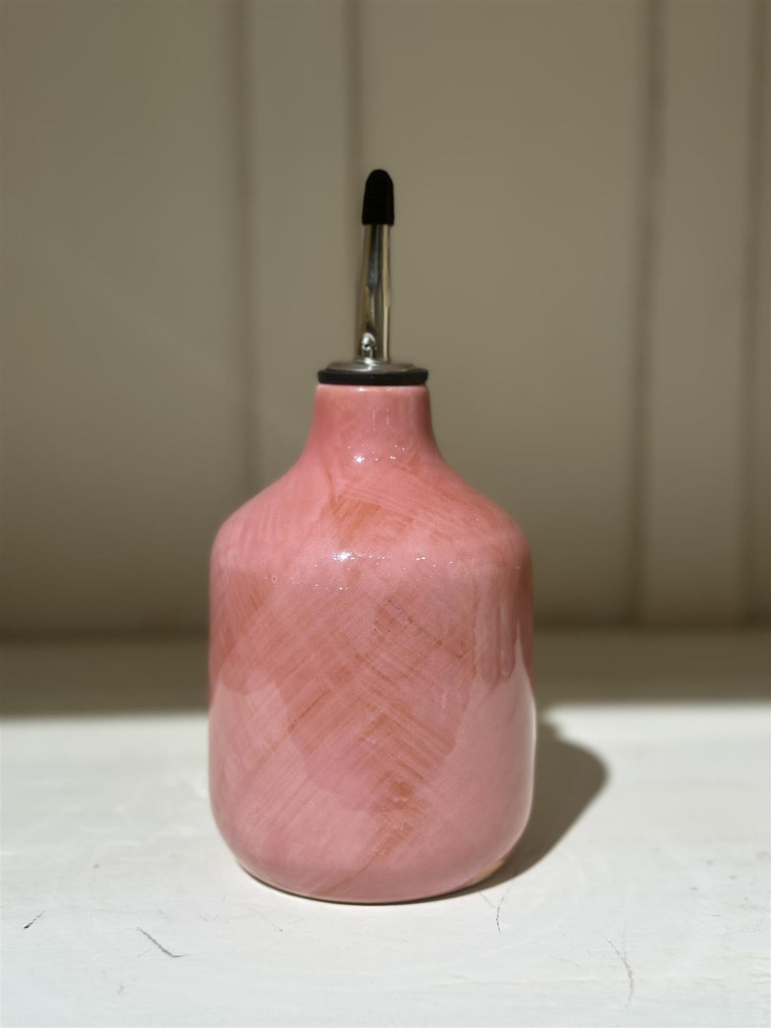 Veluto oljeflaske med helletut H 18 cm ancient pink