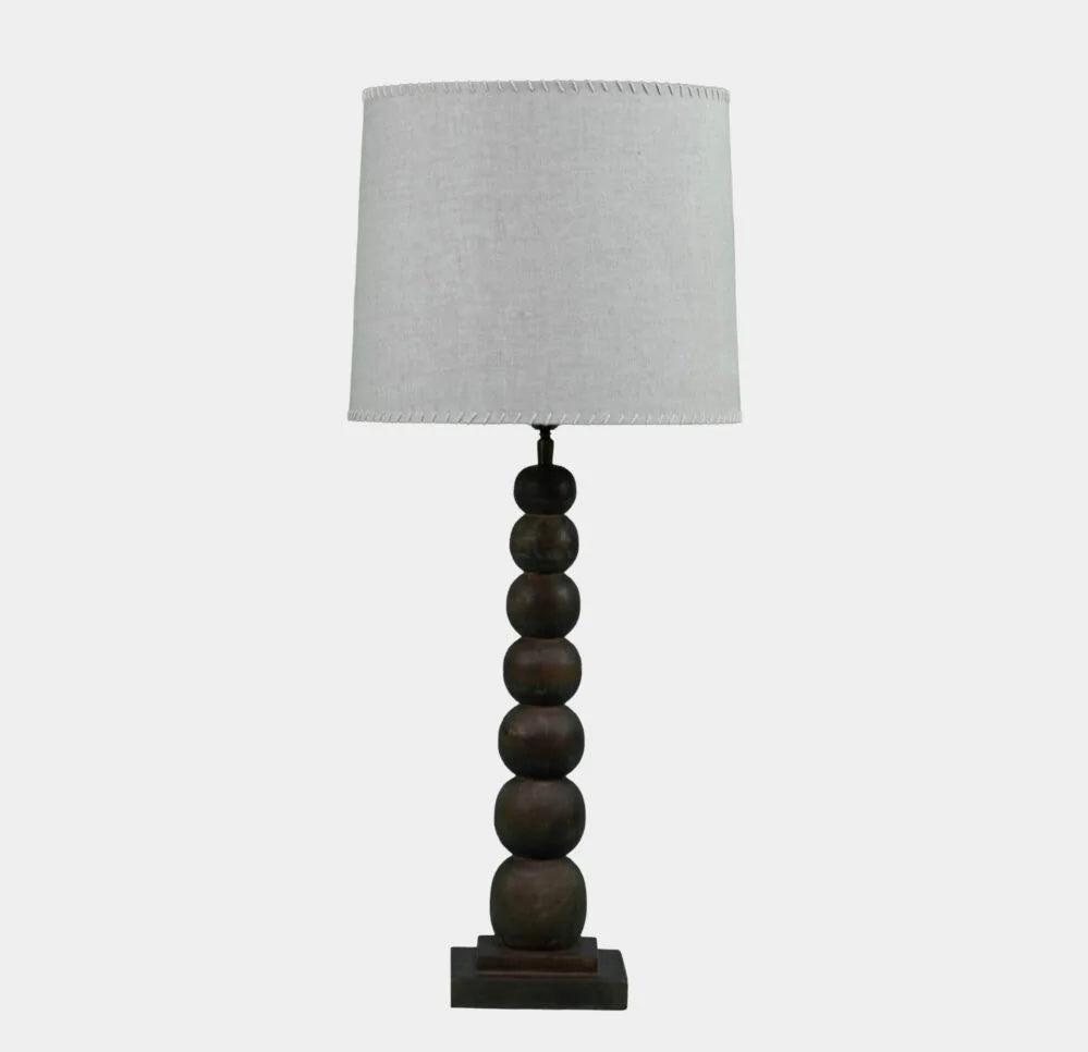 Preston bordlampe H: 50 cm brun