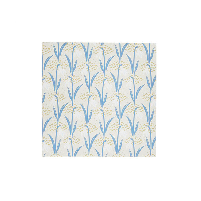 Papirserviett Snowdrop steel