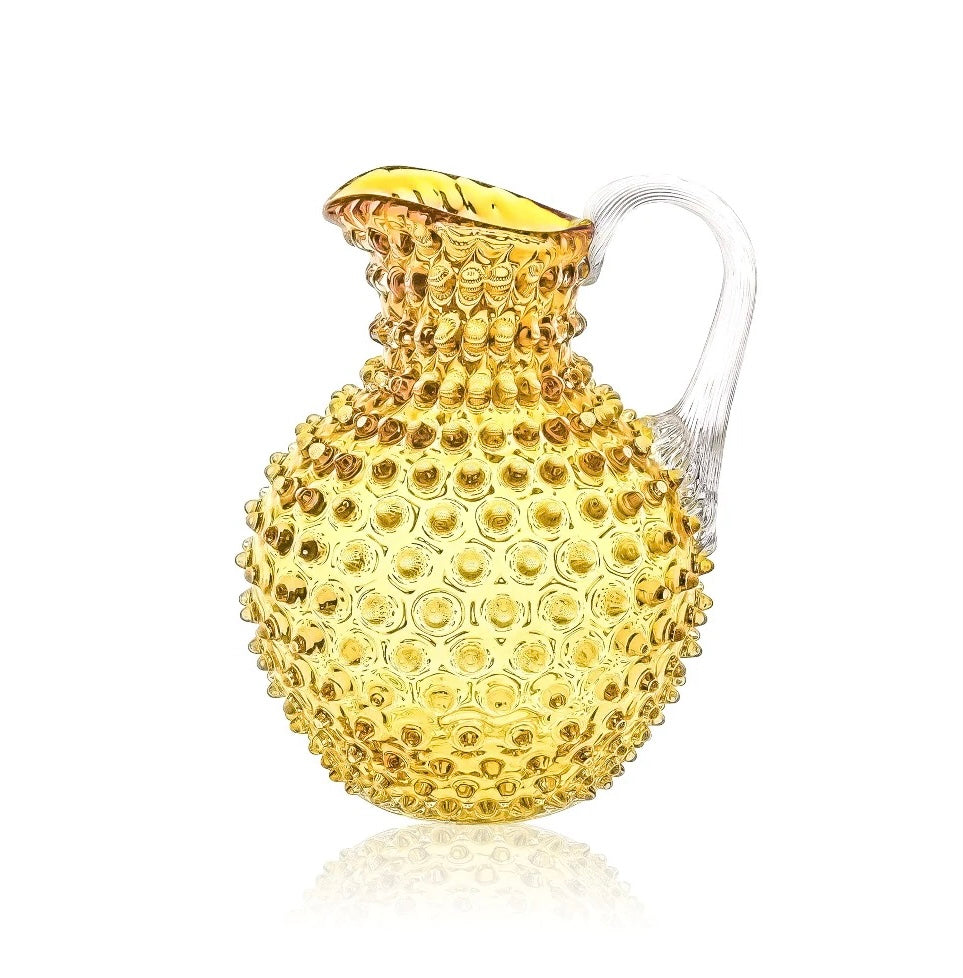 Hobnail jug underlay amber 2 liter