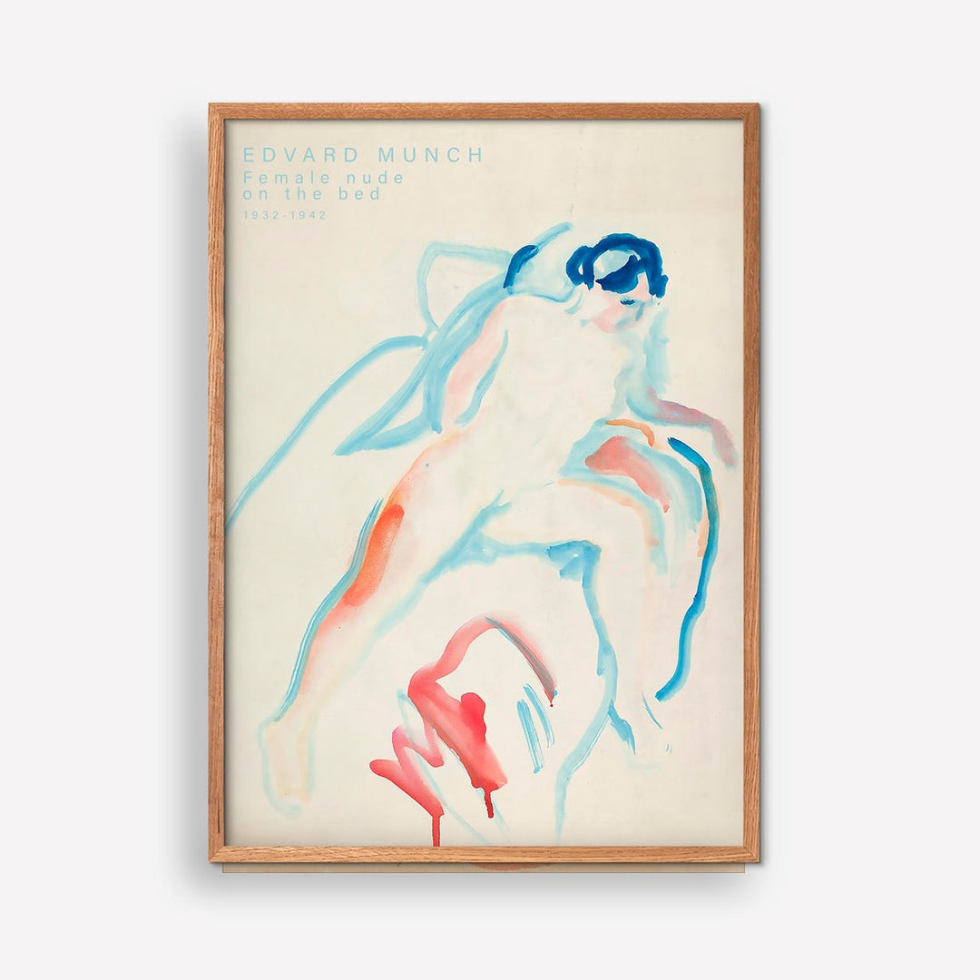 Female nude on the bed - Edvard Munch 1932-1942