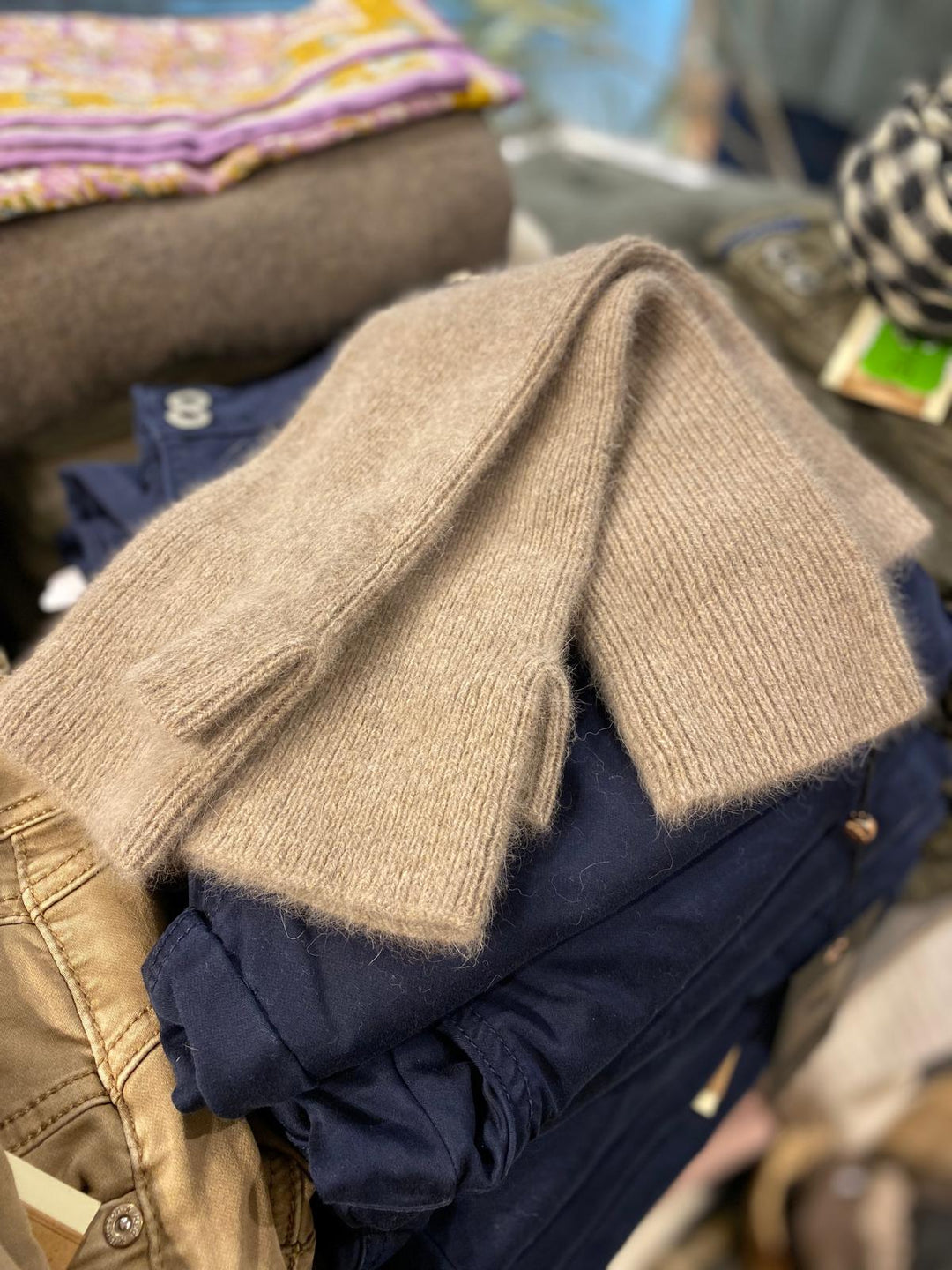 Cashmere håndleddsvarmer mocha brown