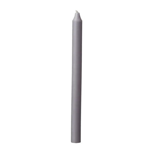 Kronelys rustikk Light grey H: 28 cm