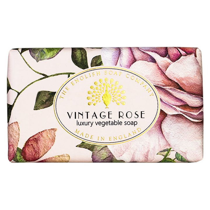 Vintage såpestykke 190g rose