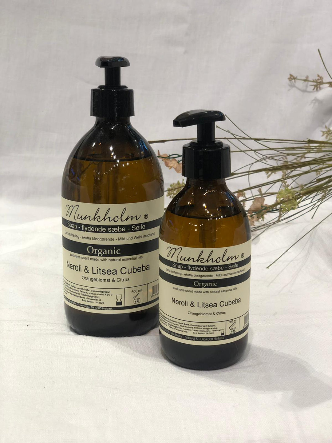 Økologisk flytende såpe 250ml Neroli & litsea
