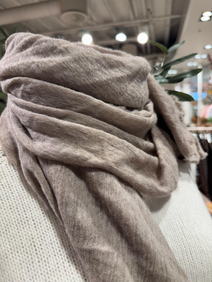 Cortina cashmere skjerf warm beige