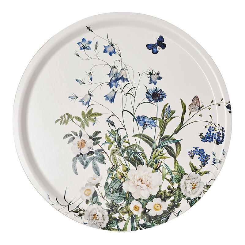 Blue flower garden brett Ø38cm