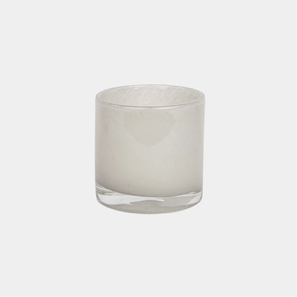 Nilla telysholder H: 8 cm gråbeige