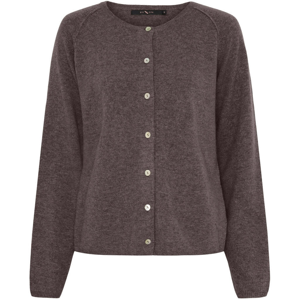 Cardigan cashmere Brown melange
