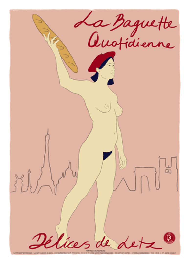 Plakat La Baguette Quotidienne 29,5 x 42 cm