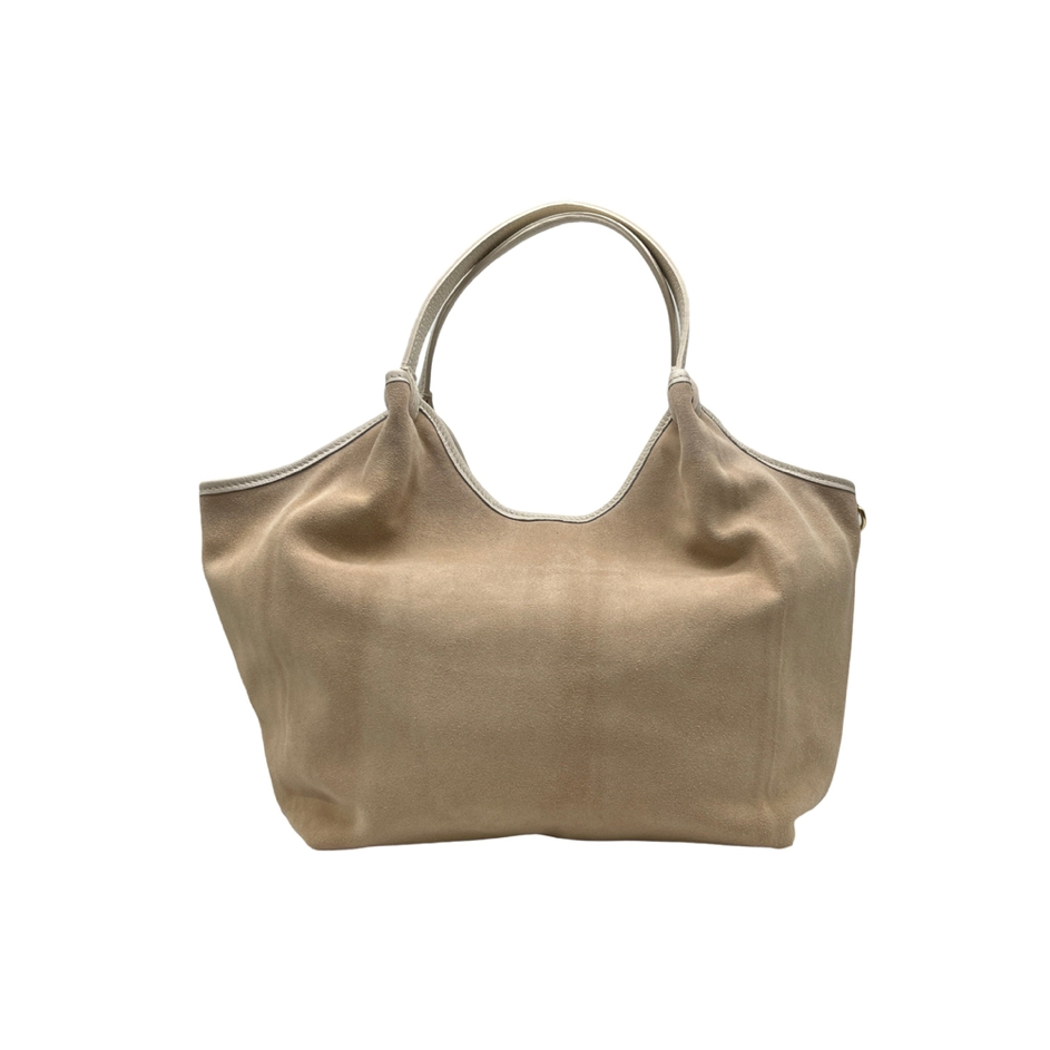 Olivia skinnveske semsket beige