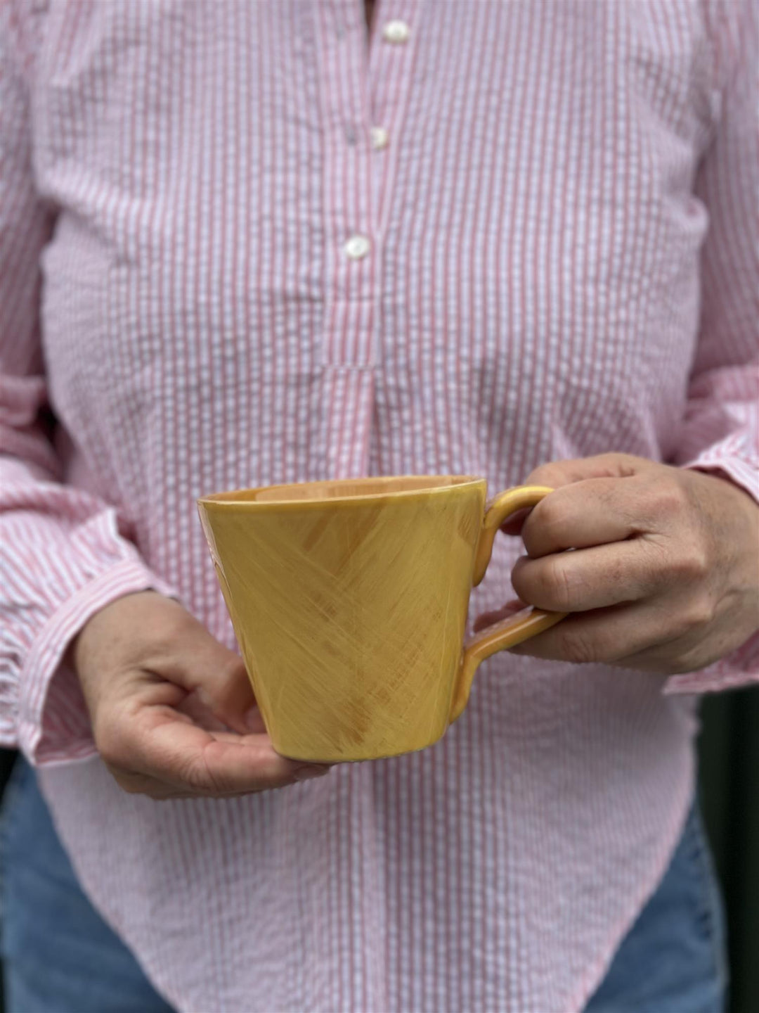 Veluto kaffe-/tekopp H 9,5 cm yellow