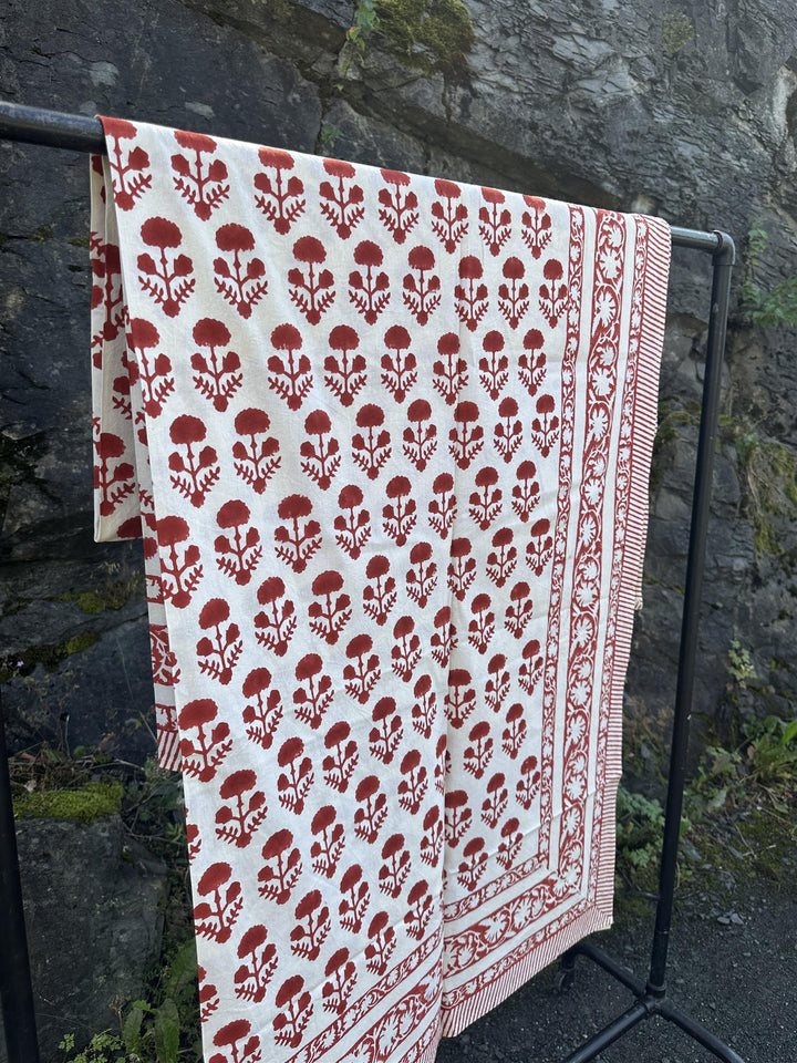 Duk 150 x 250 cm blokktrykket Angela