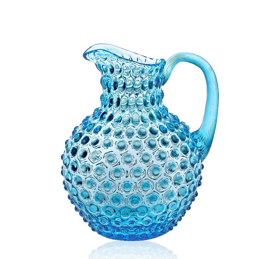 Hobnail jug azure 2 liter
