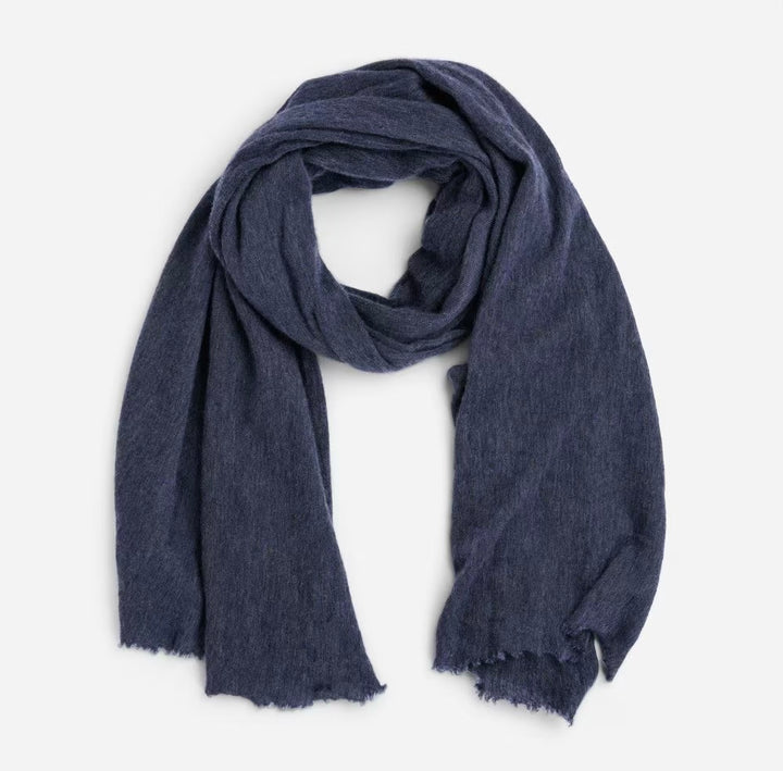 Cortina cashmere skjerf navy blue