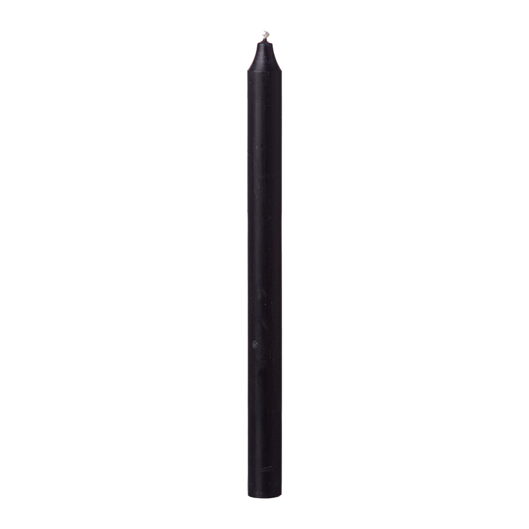 Kronelys rustikk Black H: 28 cm