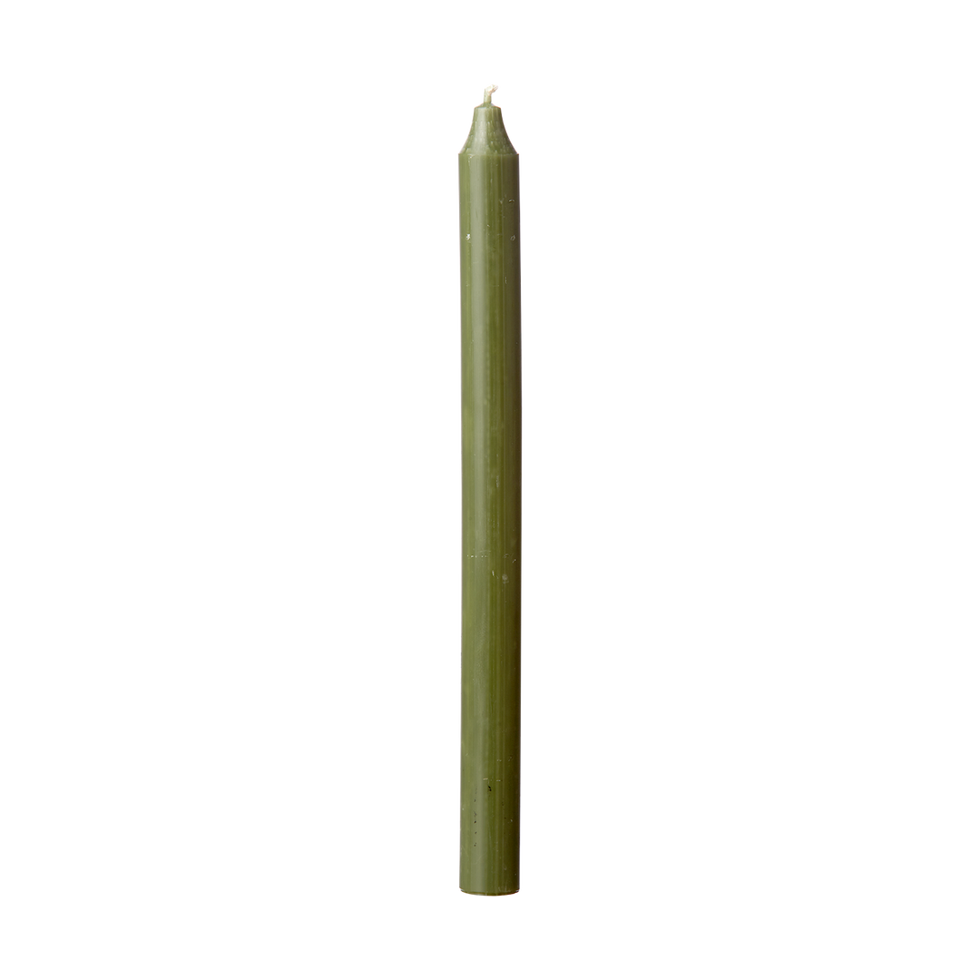 Kronelys rustikk Forest green H: 28 cm