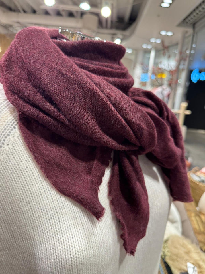 Cortina cashmere skjerf bordeaux