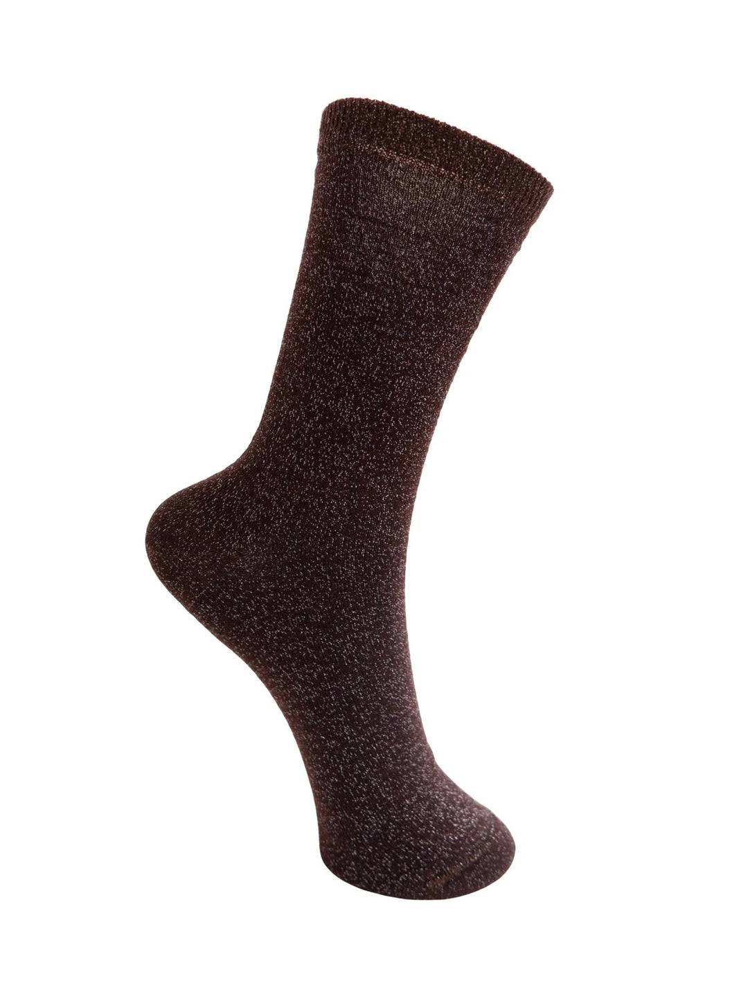 Lurex sokker coffee