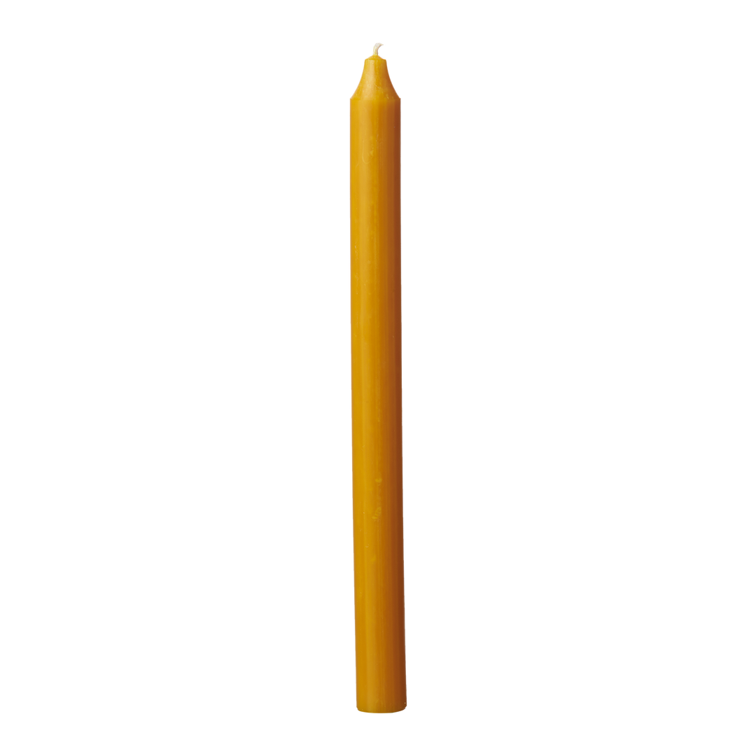 Kronelys rustikk Ocra H: 28 cm
