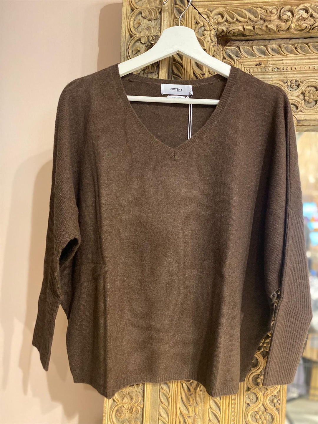 Faustine cashmere genser coffee