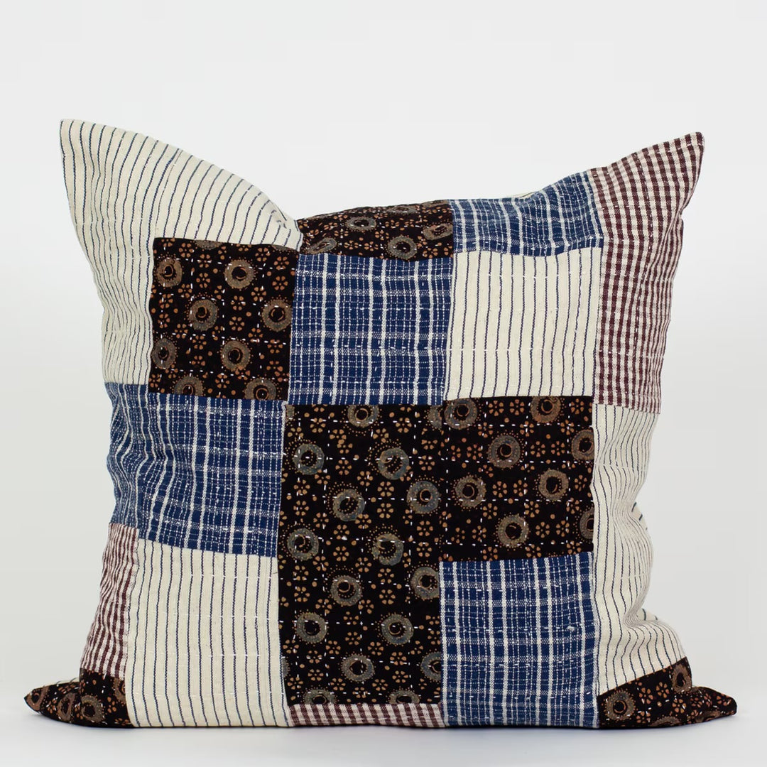 Putetrekk patch bluett 50 x 50 blå