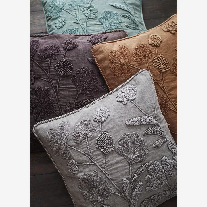 Putetrekk 50 x 50 cm 100% lin grey