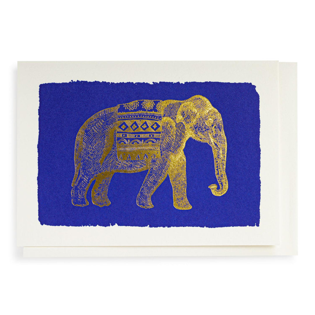 Kort med konvolutt Blue elephant