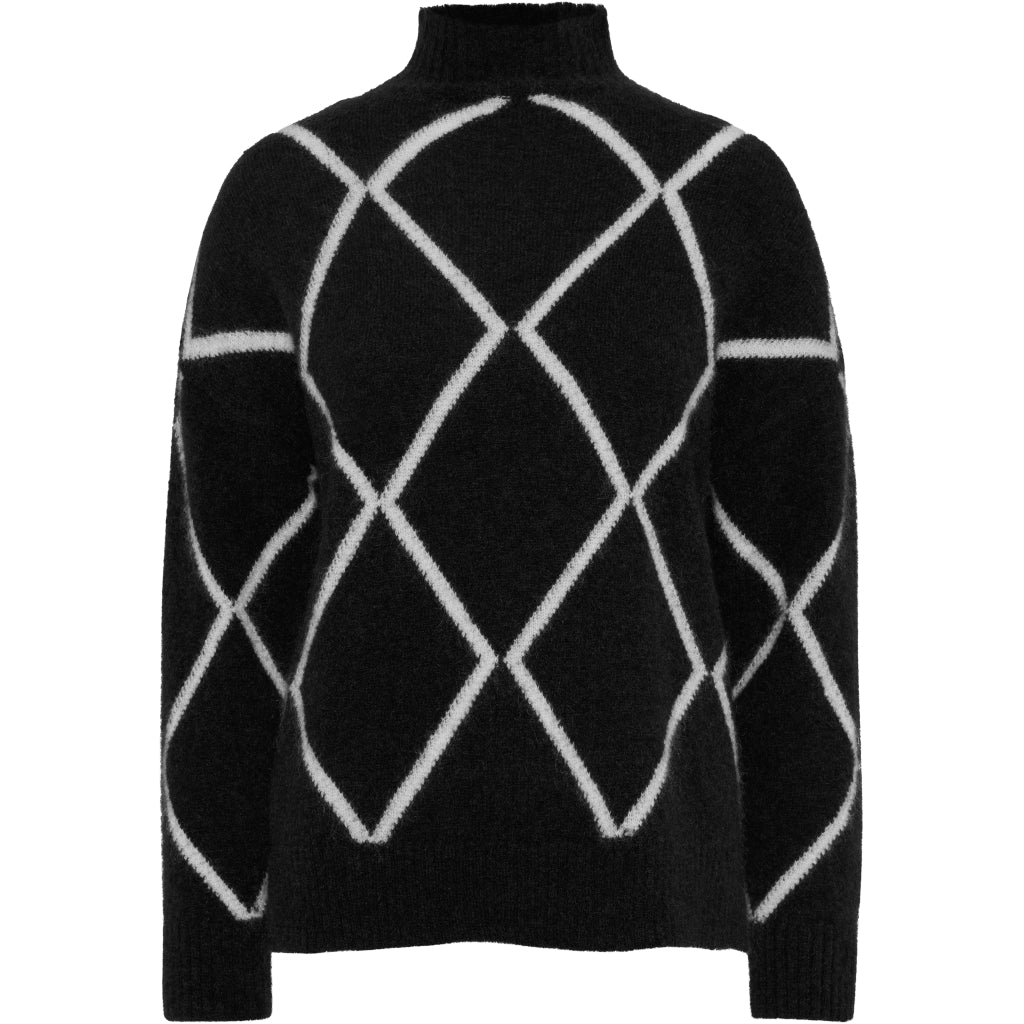 Elly check genser black