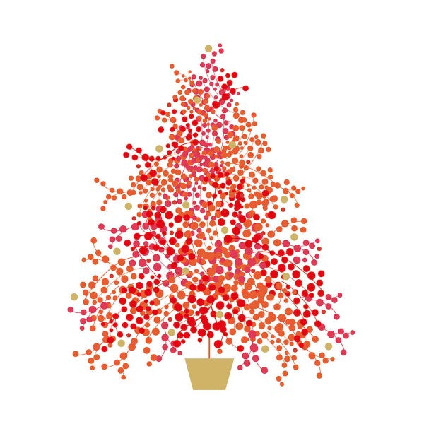 Papirserviett Seasons tree 25 x 25