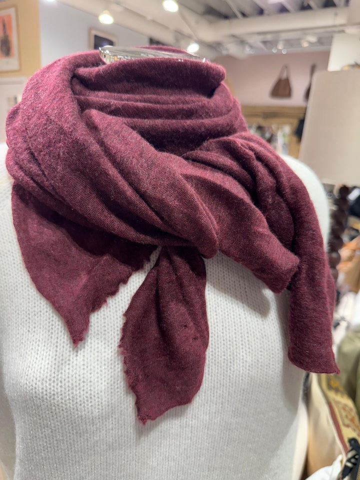 Cortina cashmere skjerf bordeaux