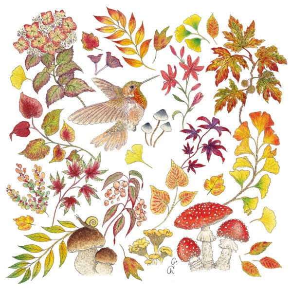 Papirserviett autumn love