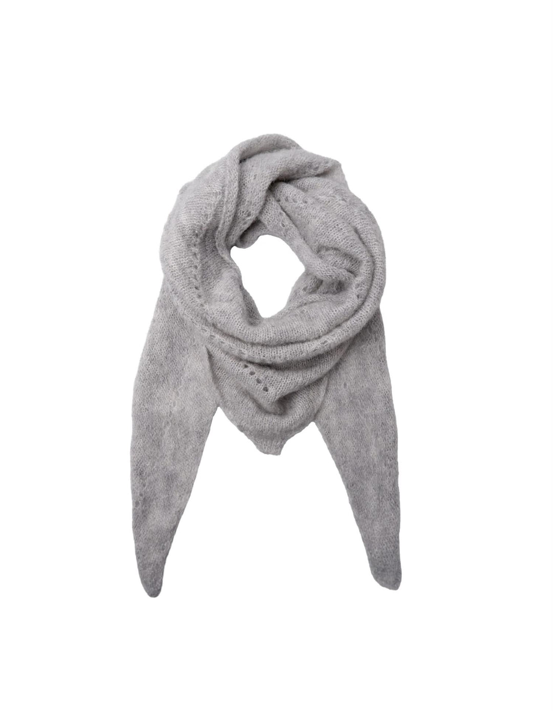 Dell strikket skjerf mini grey