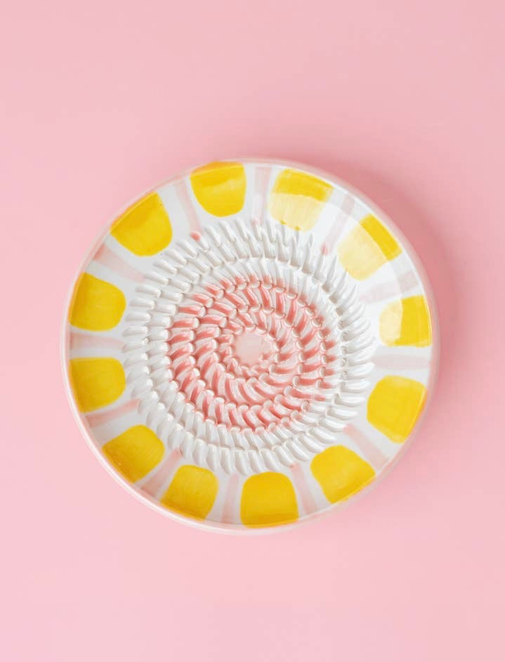 Rivjern keramikk yellow & pink