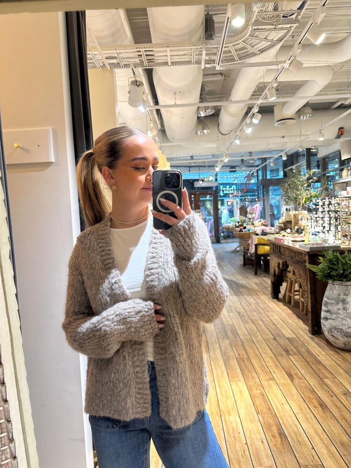 Bari cardigan light sand
