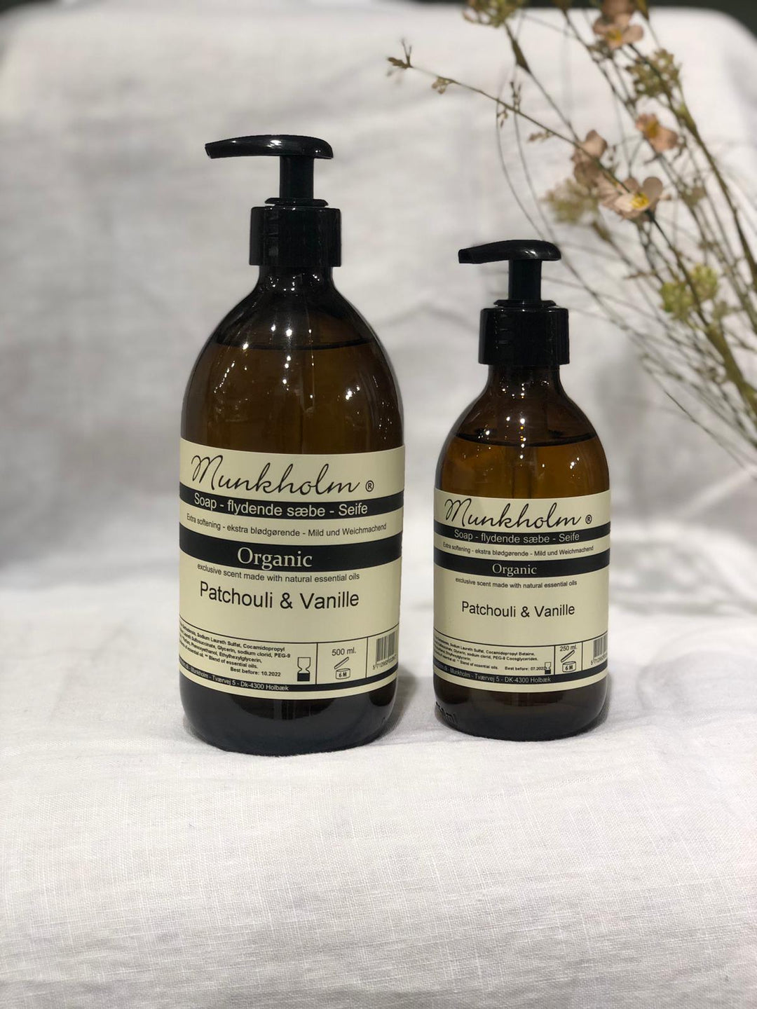 Økologisk flytende såpe 500 ml patchouli & vanilje