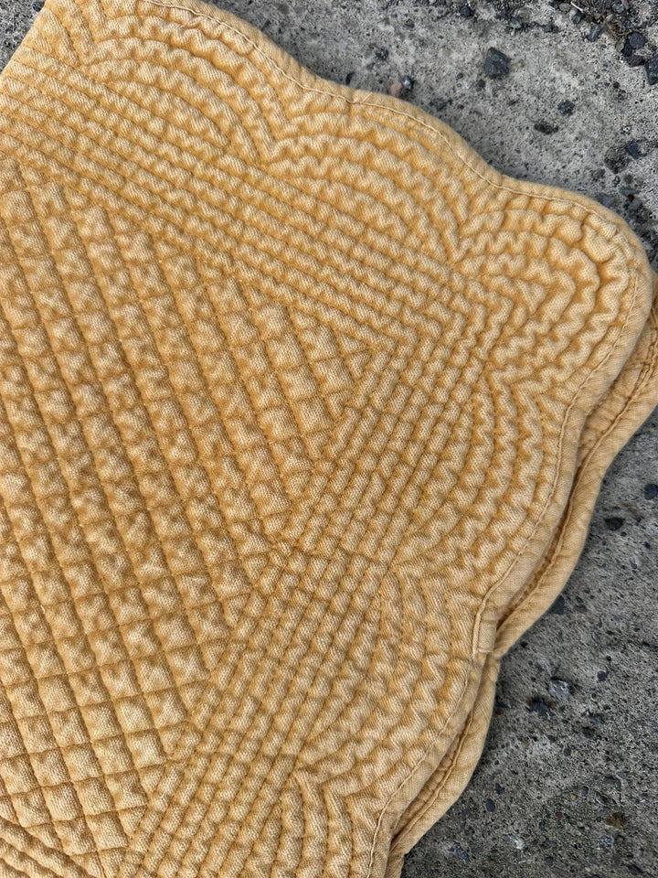 Spisebrikke velur 35x50 cm Provence yellow