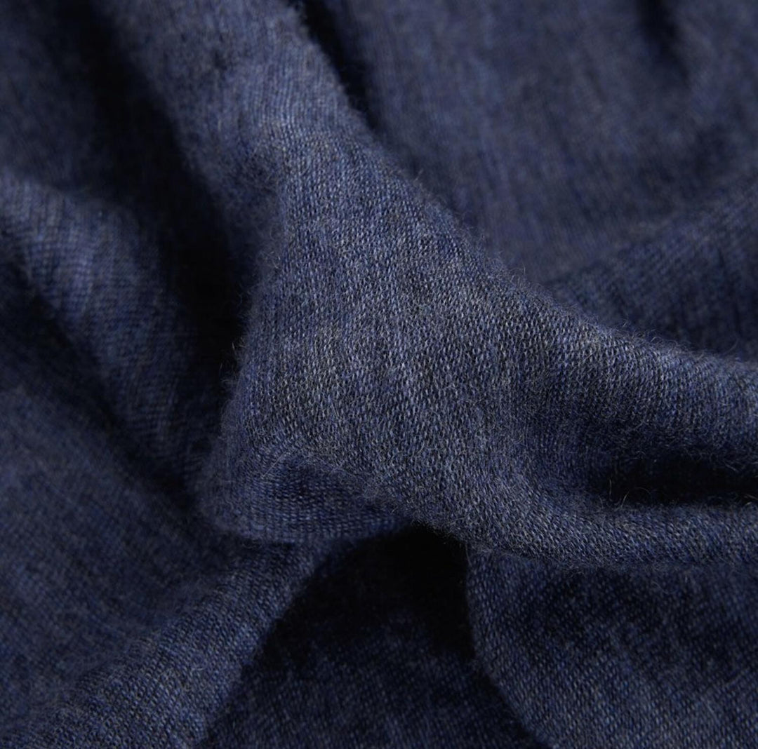 Cortina cashmere skjerf navy blue