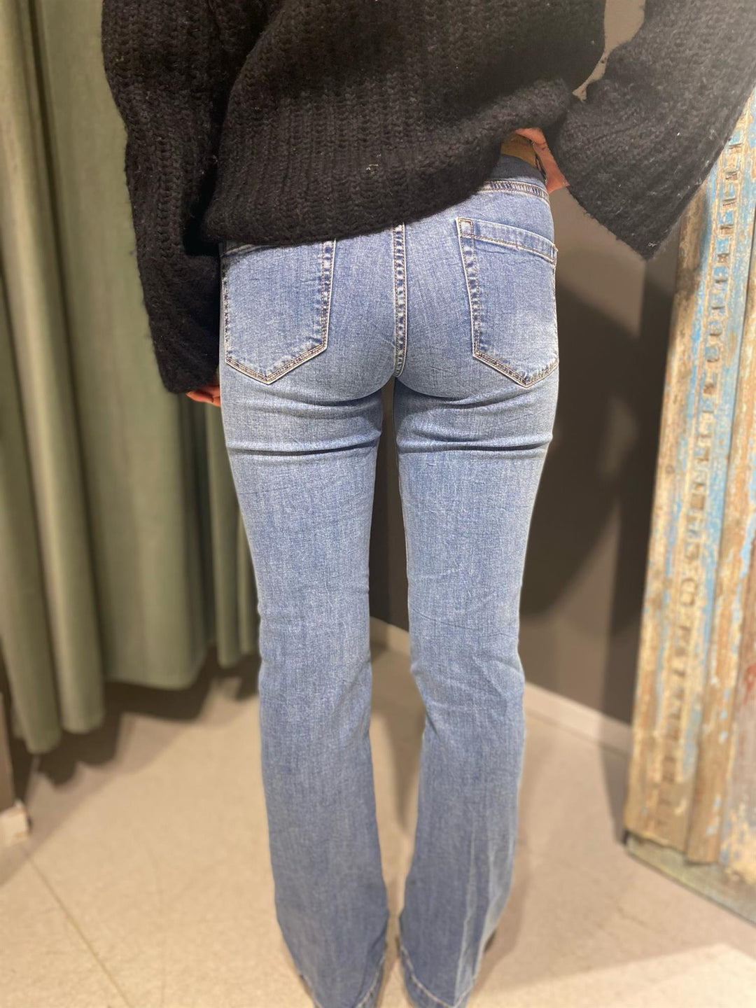 Babette jeans midstone front patch pockets