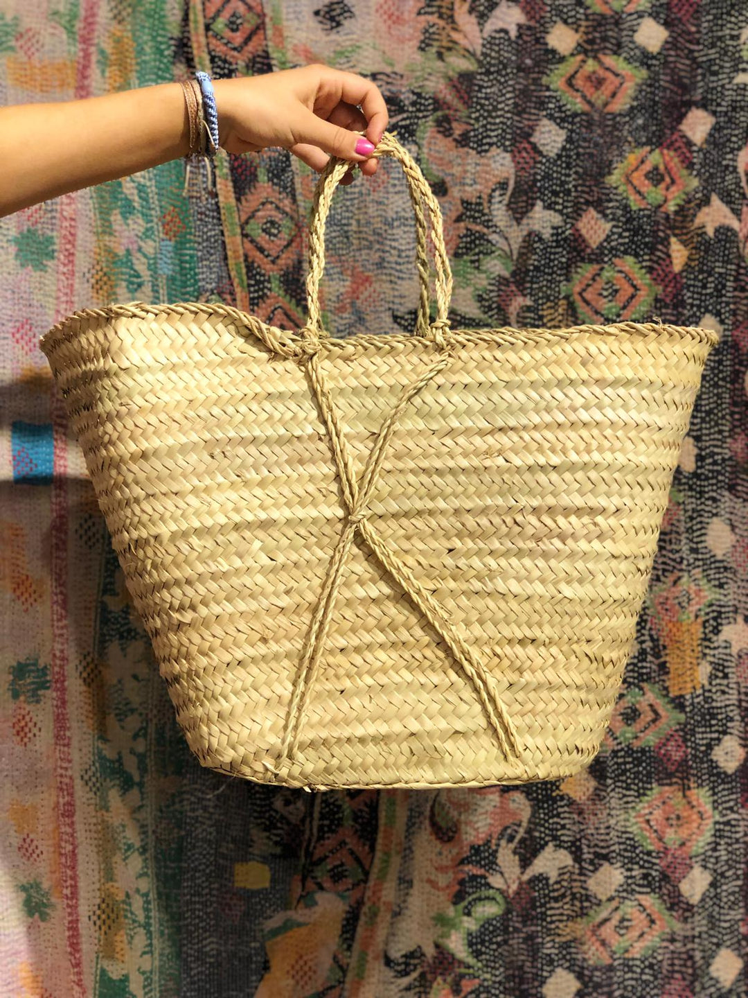 Stråbag med snordekor