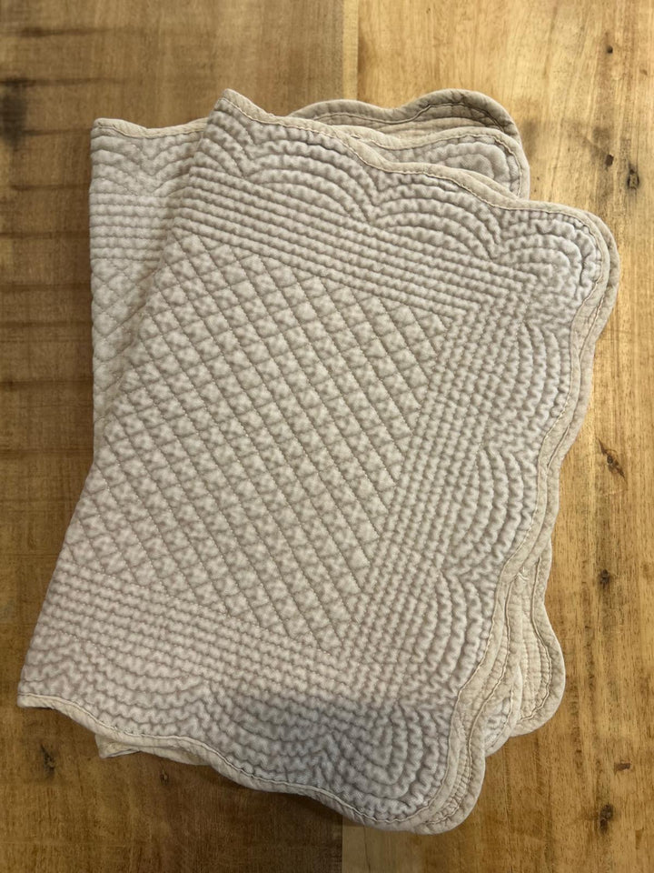 Spisebrikke velur 35x50 cm Grey beige
