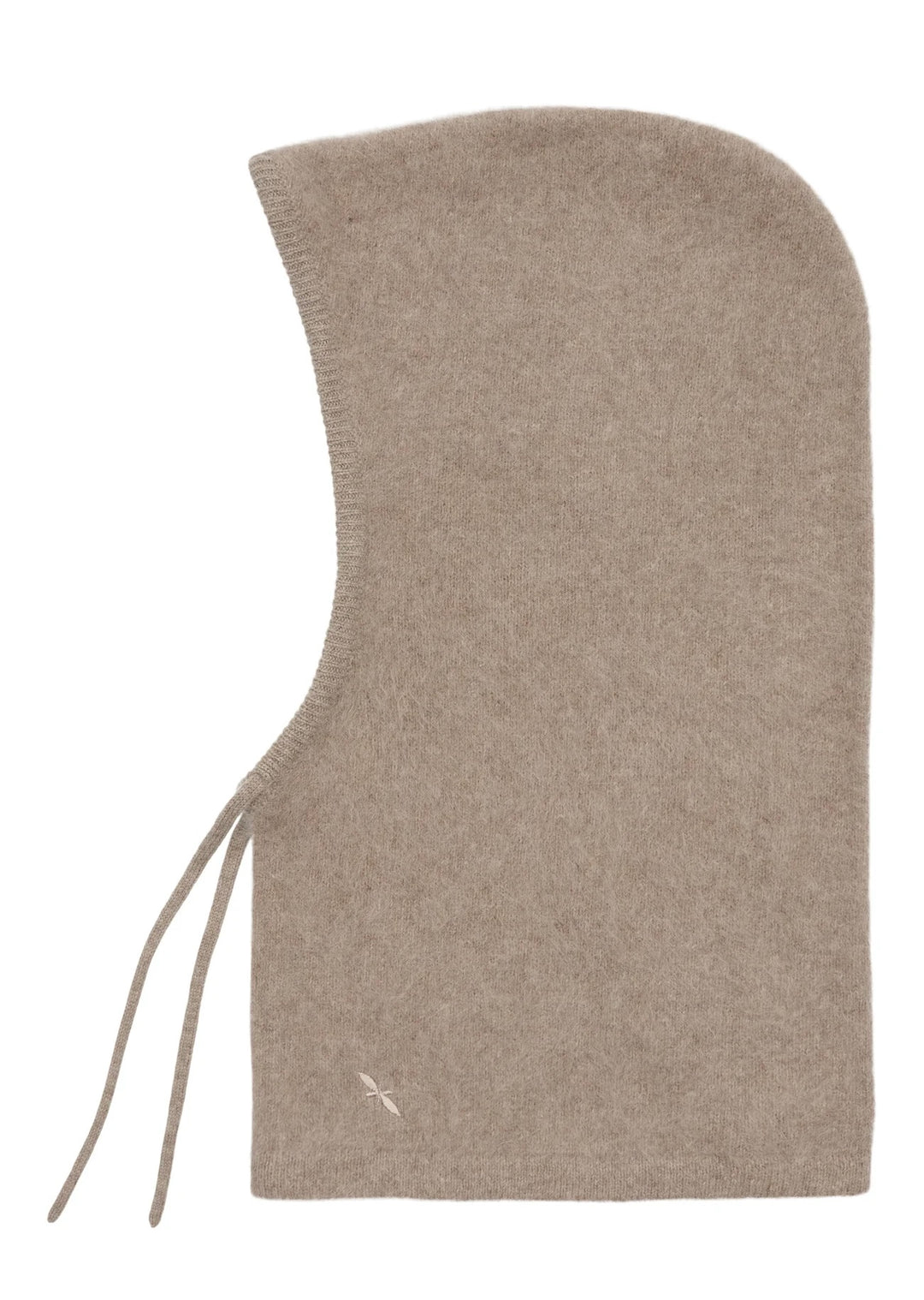 Cashmere fox balaclava mocha brown