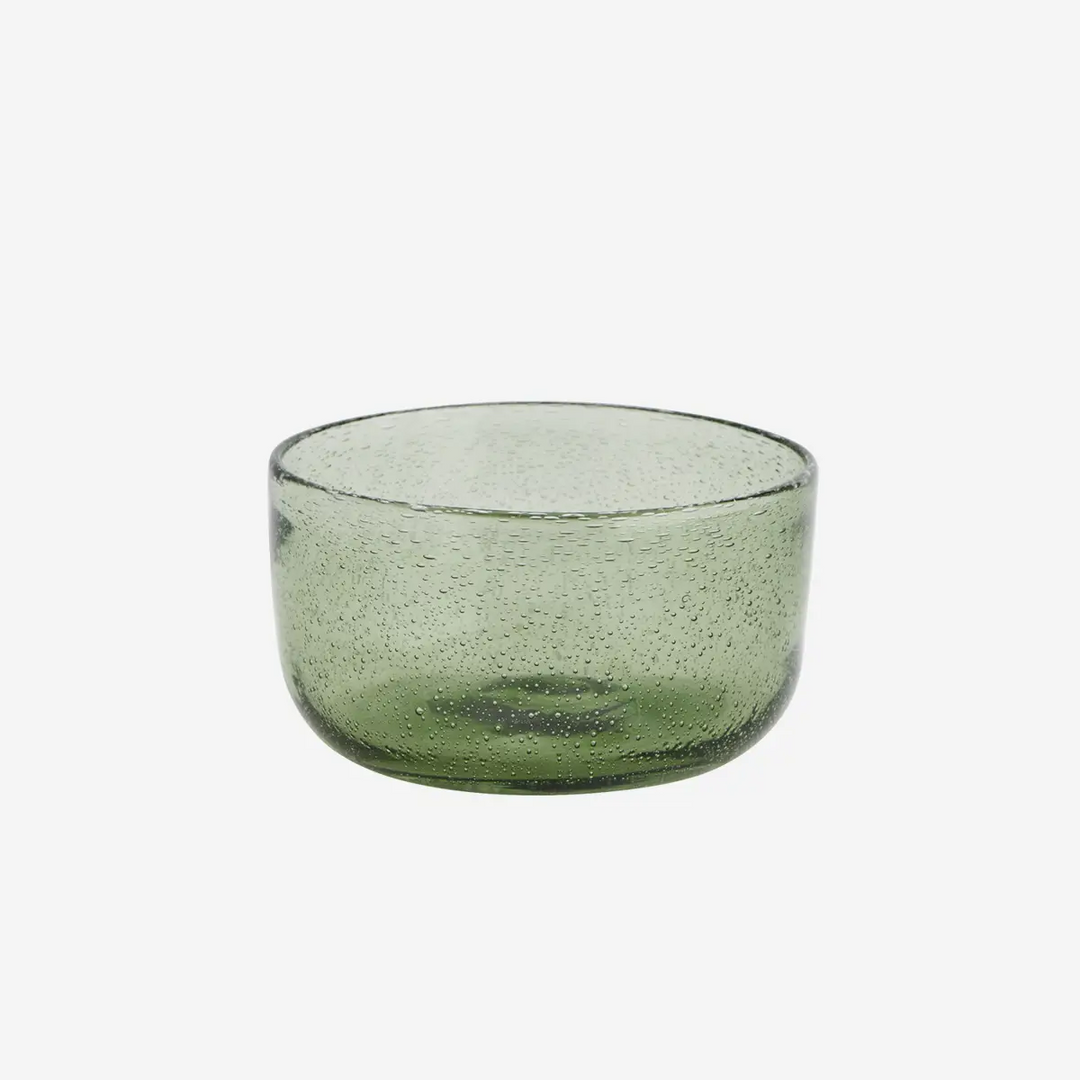 Farget glassbolle grønn Ø: 13 cm