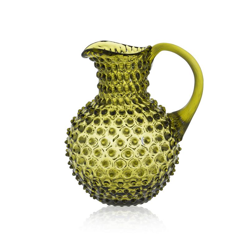 Hobnail jug bonsai green 2 liter