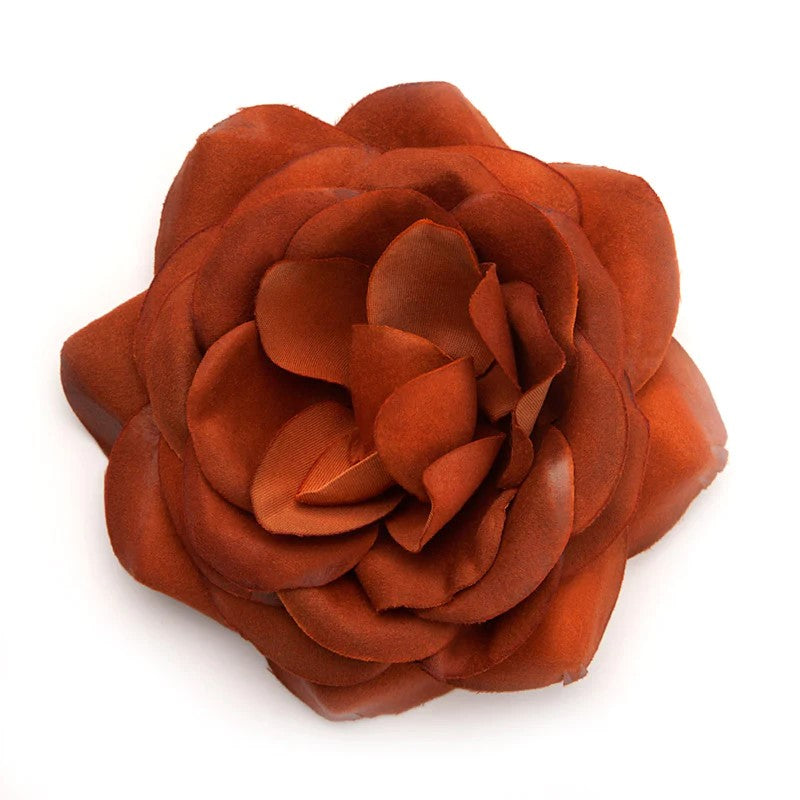 Stor rose til hår brown