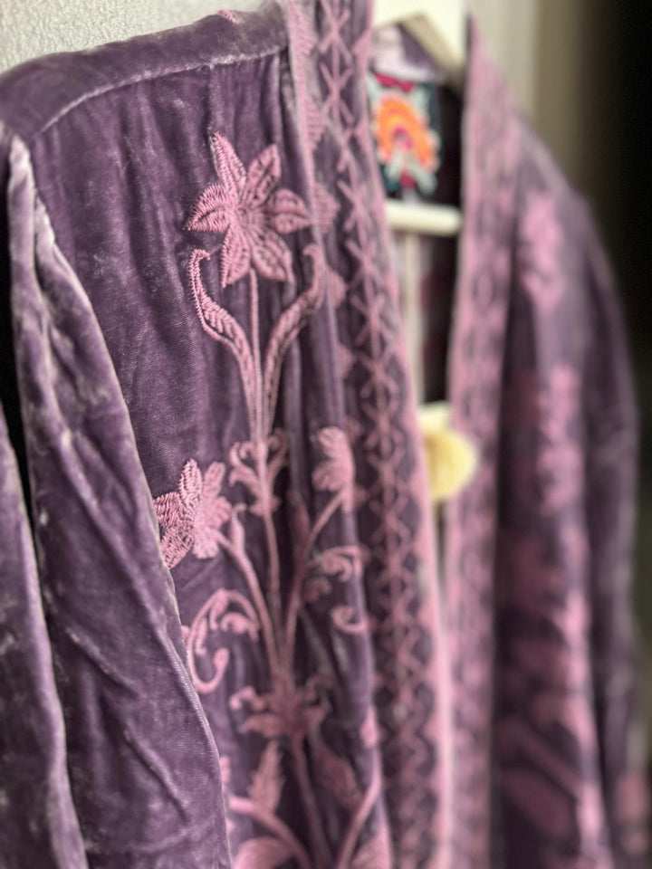 Kimono dusty purple