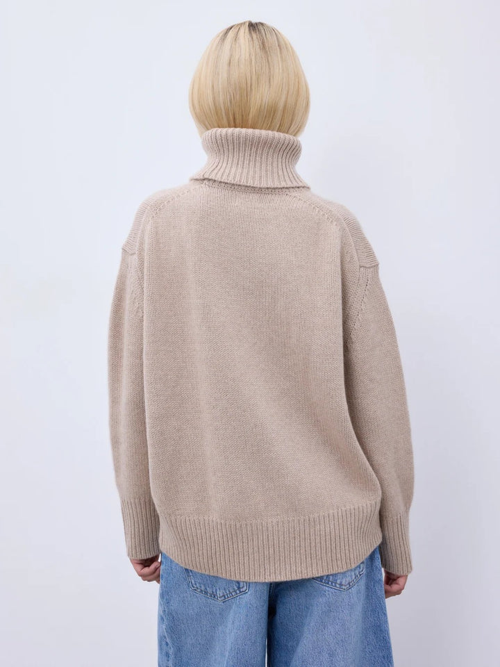 Audrey cashmere genser sandstone