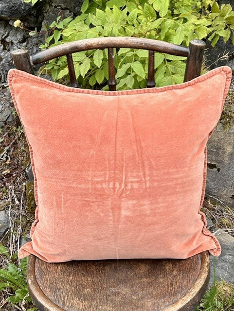 Putetrekk velur 50x50 cm Burnt orange