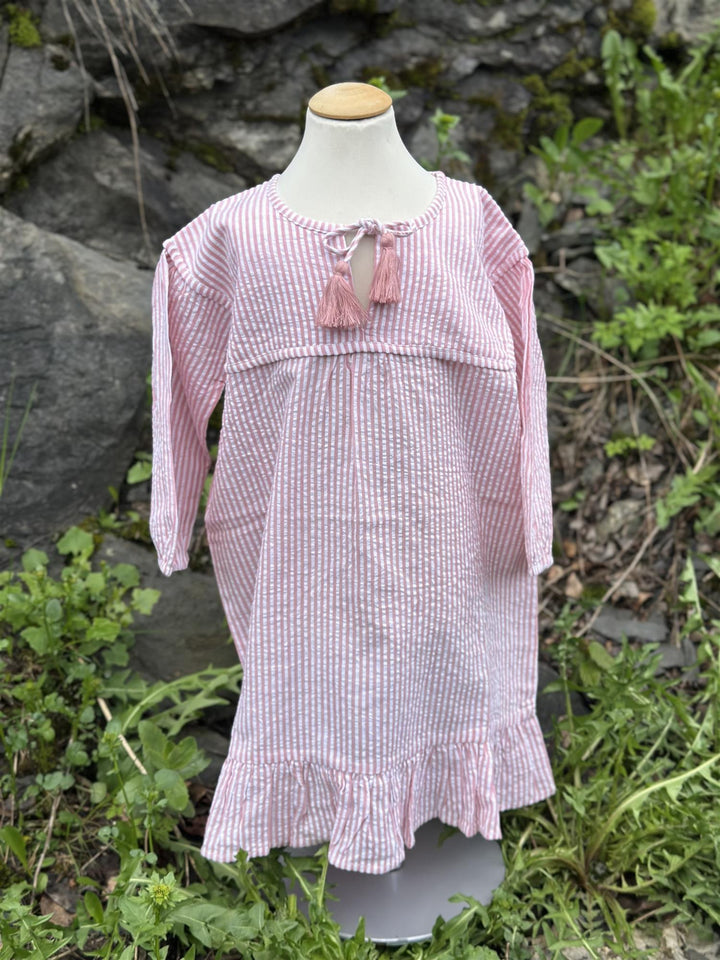 Line smekkekjole pink