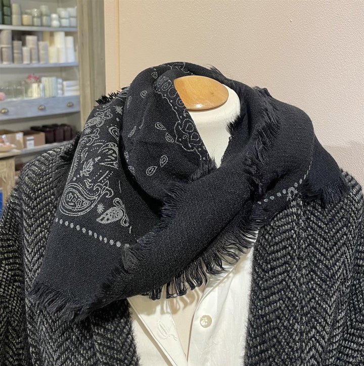 Bandana skjerf 60 x 60 cm Noir